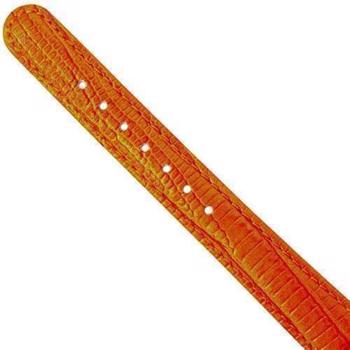 Christina Collect orange læderrem med stål spænde, 16 mm